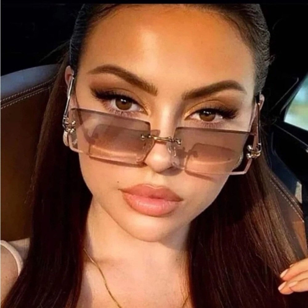 Rimless Designer Sunglasses 🕶️ - Picture 2 of 4